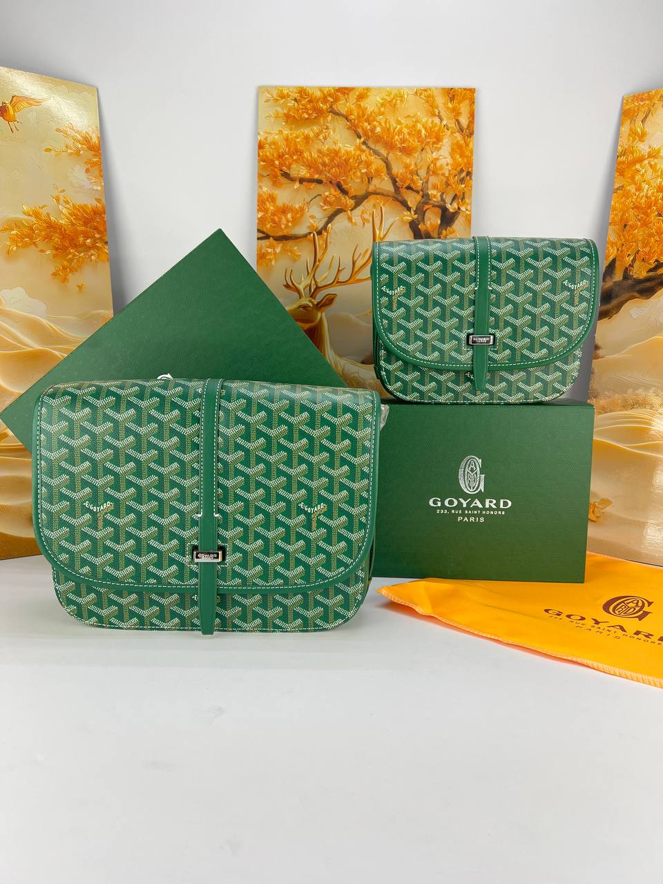 Goyard Belvedere MM & PM Messenger Bag unisex