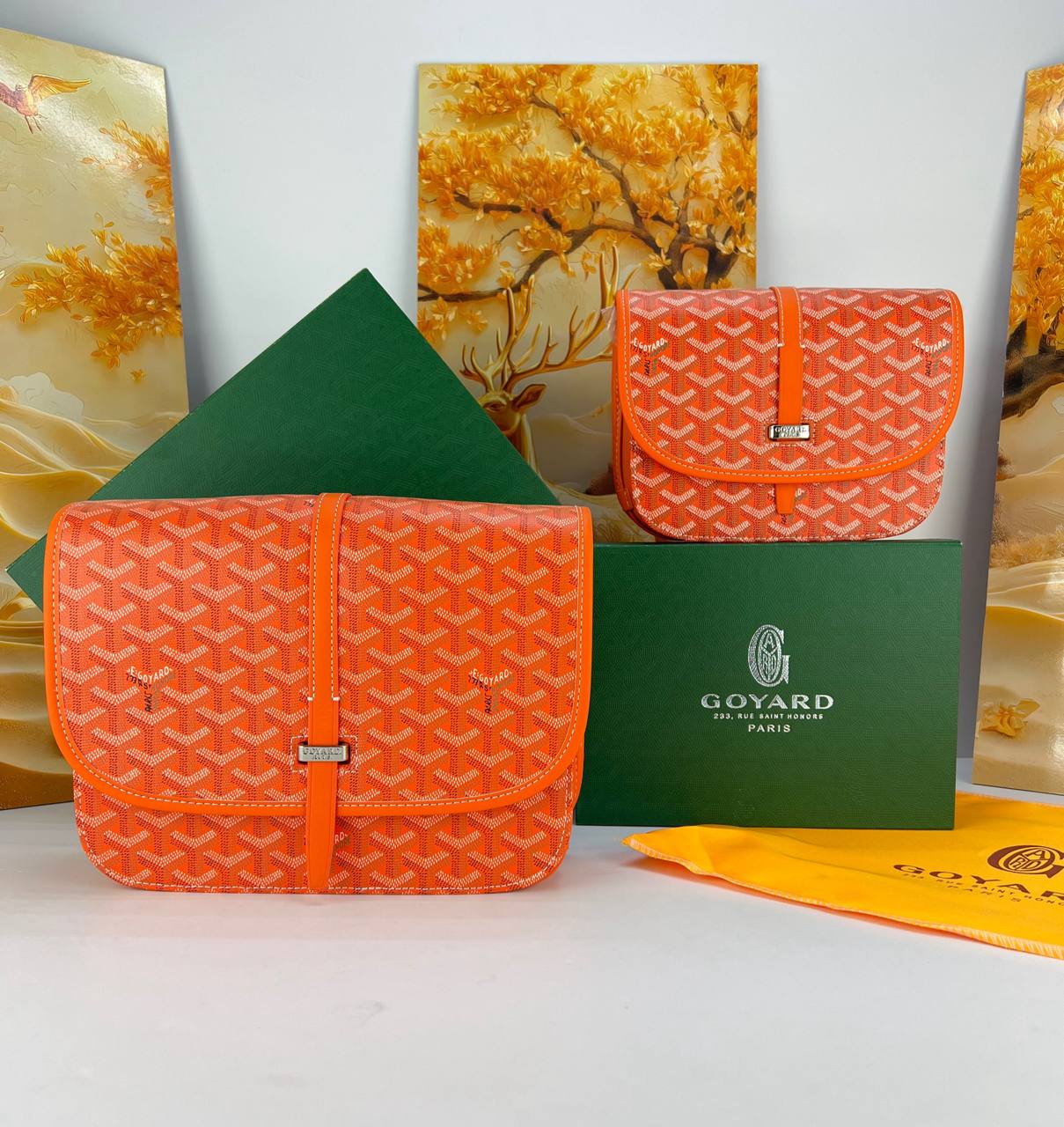 Goyard Belvedere MM & PM Messenger Bag unisex