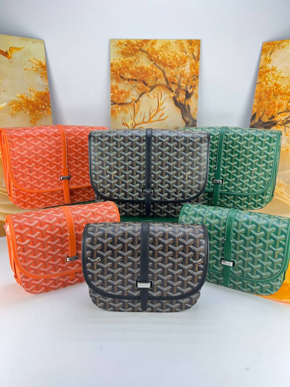 Goyard Belvedere MM & PM Messenger Bag unisex