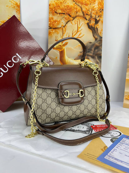 Iconic Horsebit Top Handle Bag