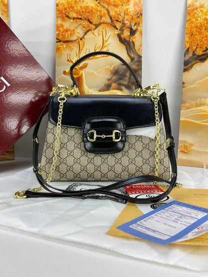 Iconic Horsebit Top Handle Bag