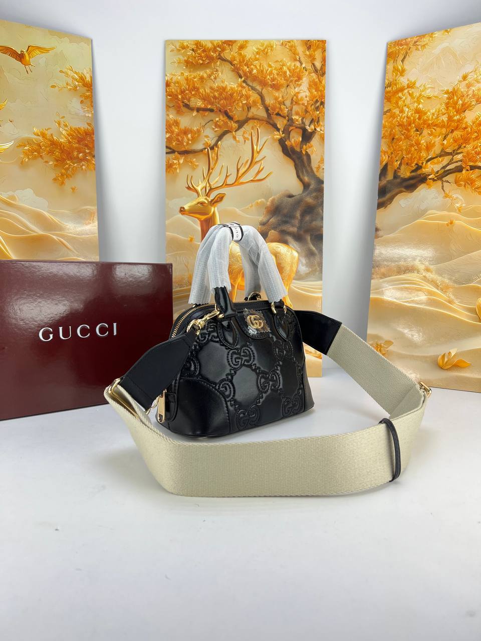 Gucci GG Matelassé Small Top Handle Bag