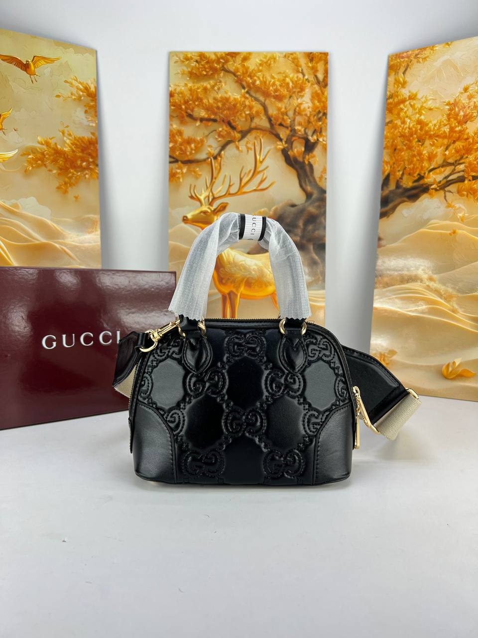Gucci GG Matelassé Small Top Handle Bag