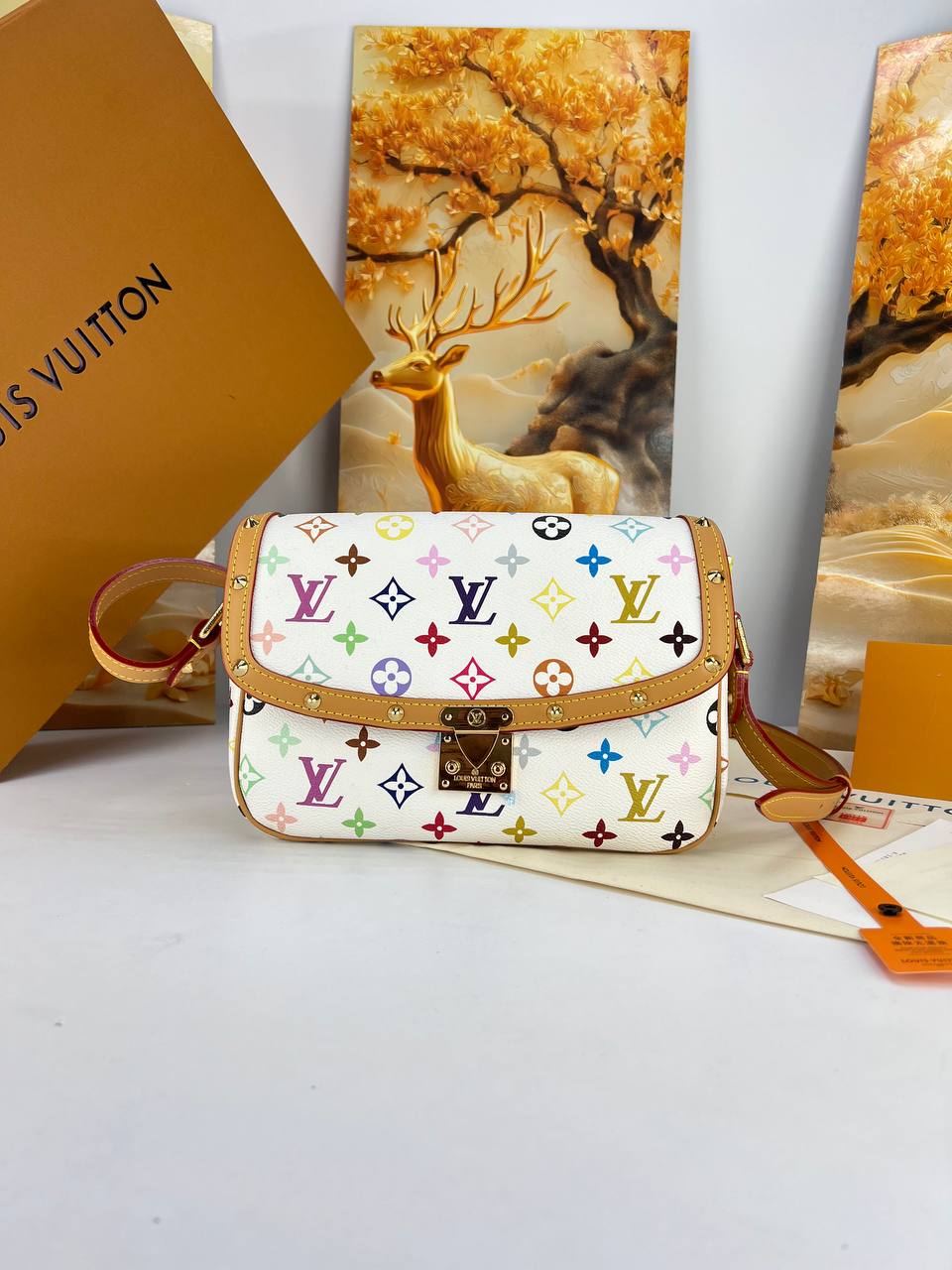 Louis Vuitton Monogram Multicolor Flap Bag (Takashi Murakami Edition)
