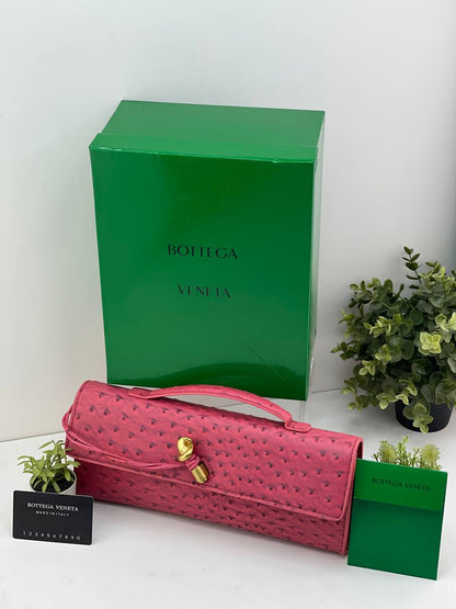 Bottega Veneta Intrecciato Knot Flap Clutch with Top Handle