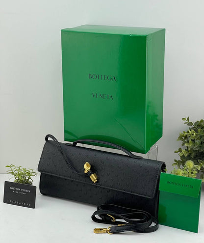 Bottega Veneta Intrecciato Knot Flap Clutch with Top Handle