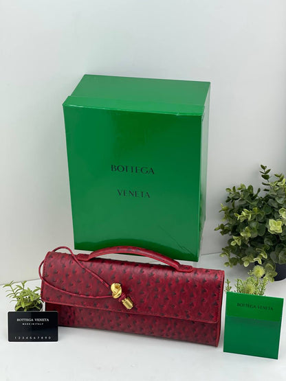 Bottega Veneta Intrecciato Knot Flap Clutch with Top Handle