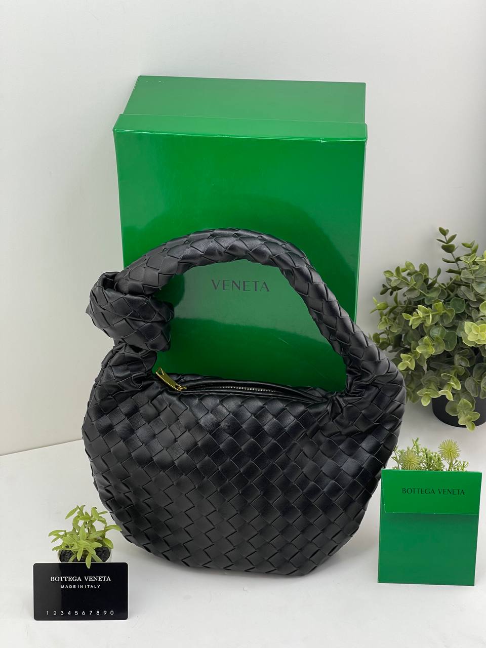 Bottega Veneta Mini Jodie Intrecciato Leather Bag