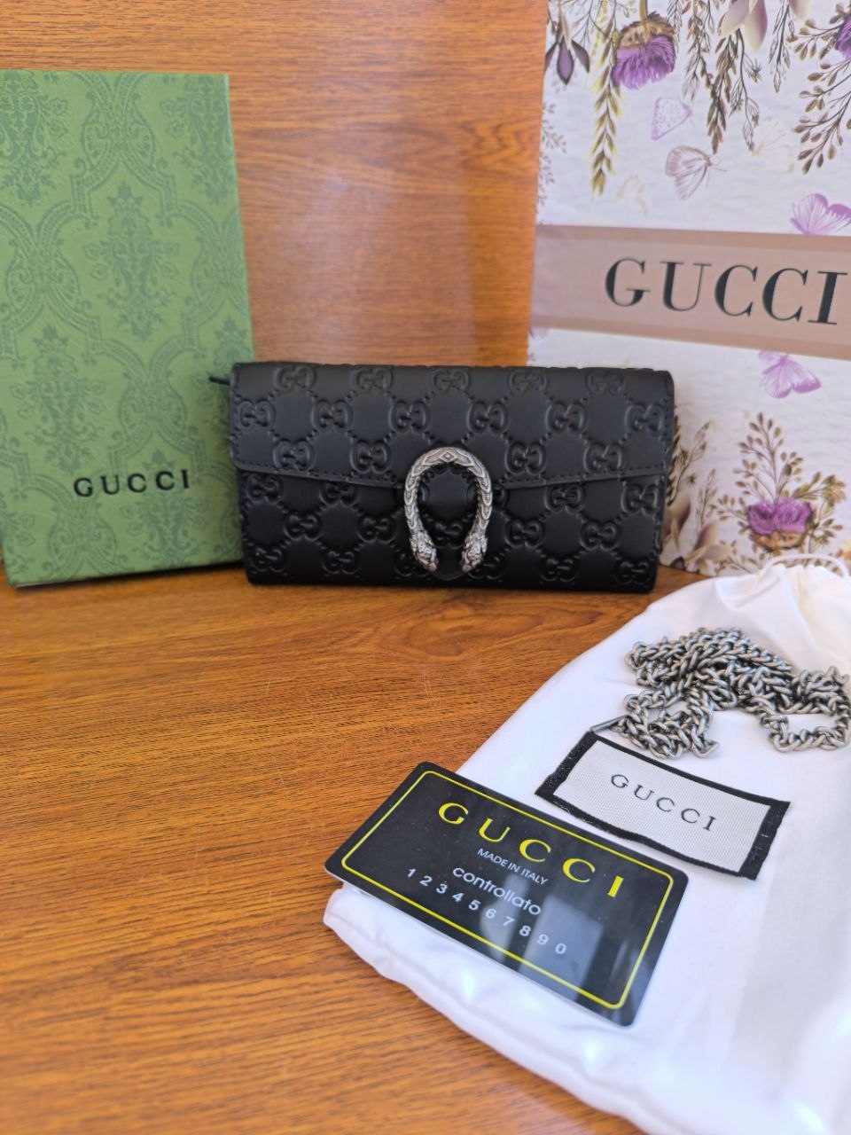 Gucci Dionysus GG Chain Wallet / Wallet on Chain