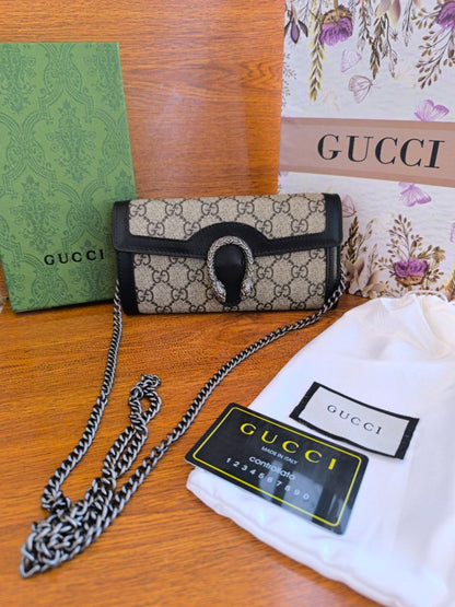 Gucci Dionysus GG Chain Wallet / Wallet on Chain