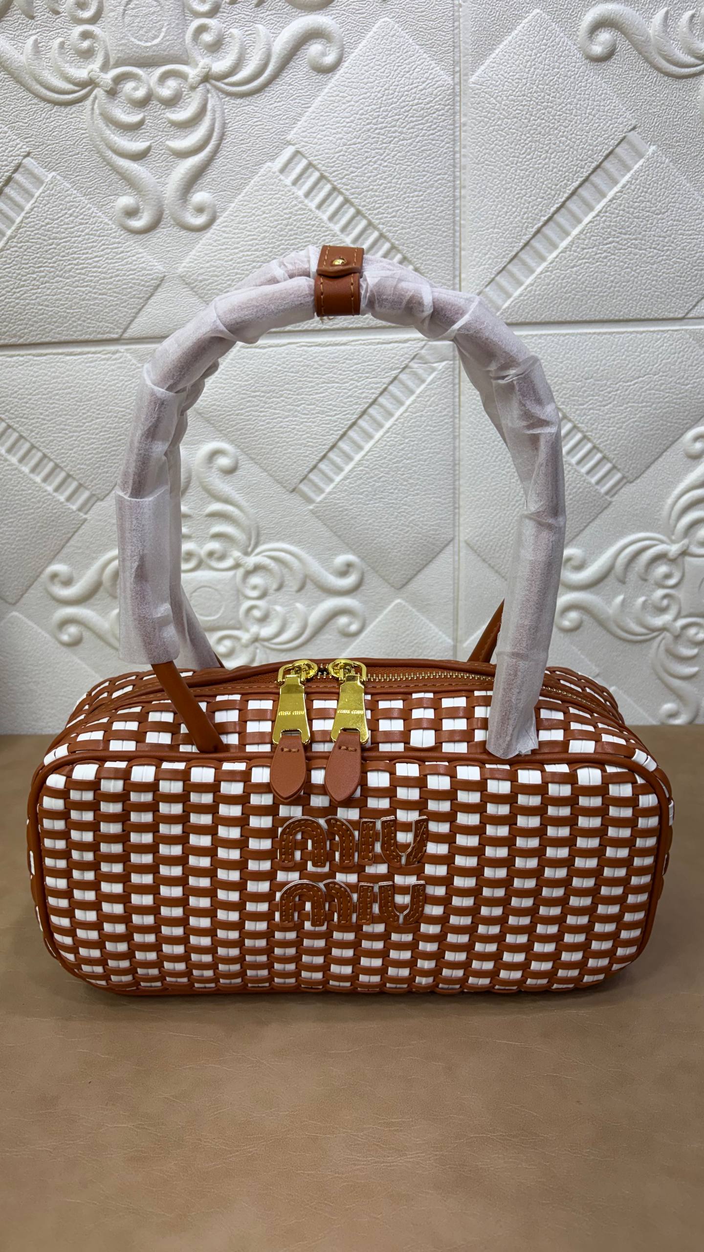 Miu Miu woven shoulder bag
