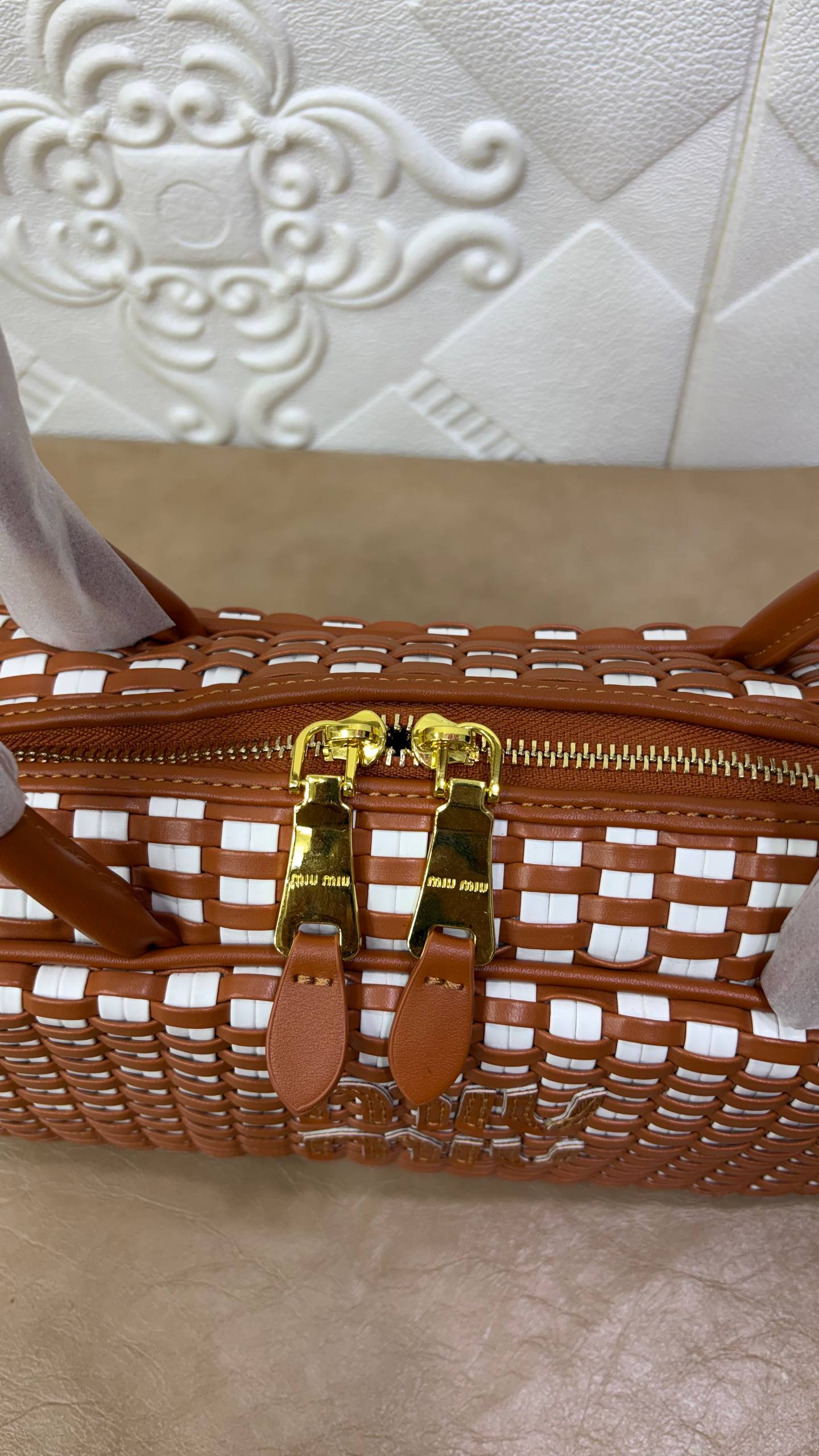 Miu Miu woven shoulder bag