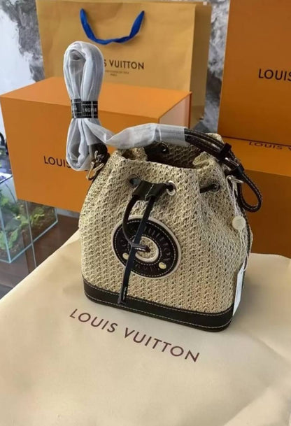 Louis Vuitton NeoNoe Bucket Bag (Raffia Style)