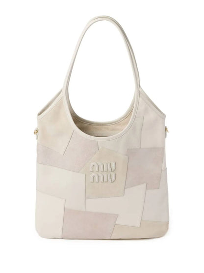 Miu Miu Patchwork Leather & Suede Tote Bag