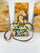Elegant Floral Embroidered Raffia Tote Bag with Leather Trim