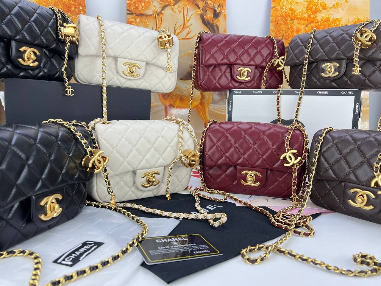 Chanel Classic Quilted Flap Bag with Charms