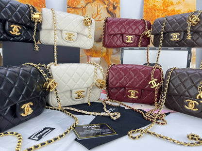 Chanel Classic Quilted Flap Bag with Charms