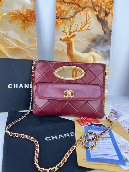 Chanel Quilted 31 Nano Shopping Bag (with Interlocking CC Flap Front Pocket)