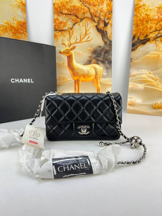 Chanel Flap Bag with Pearl Crush (Mini/Small)