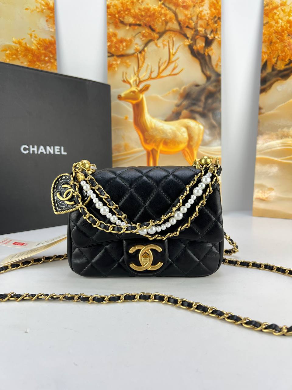 Chanel Pearly Chain Mini Flap Bag
