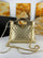 chanel Metallic Quilted Top Handle Totes