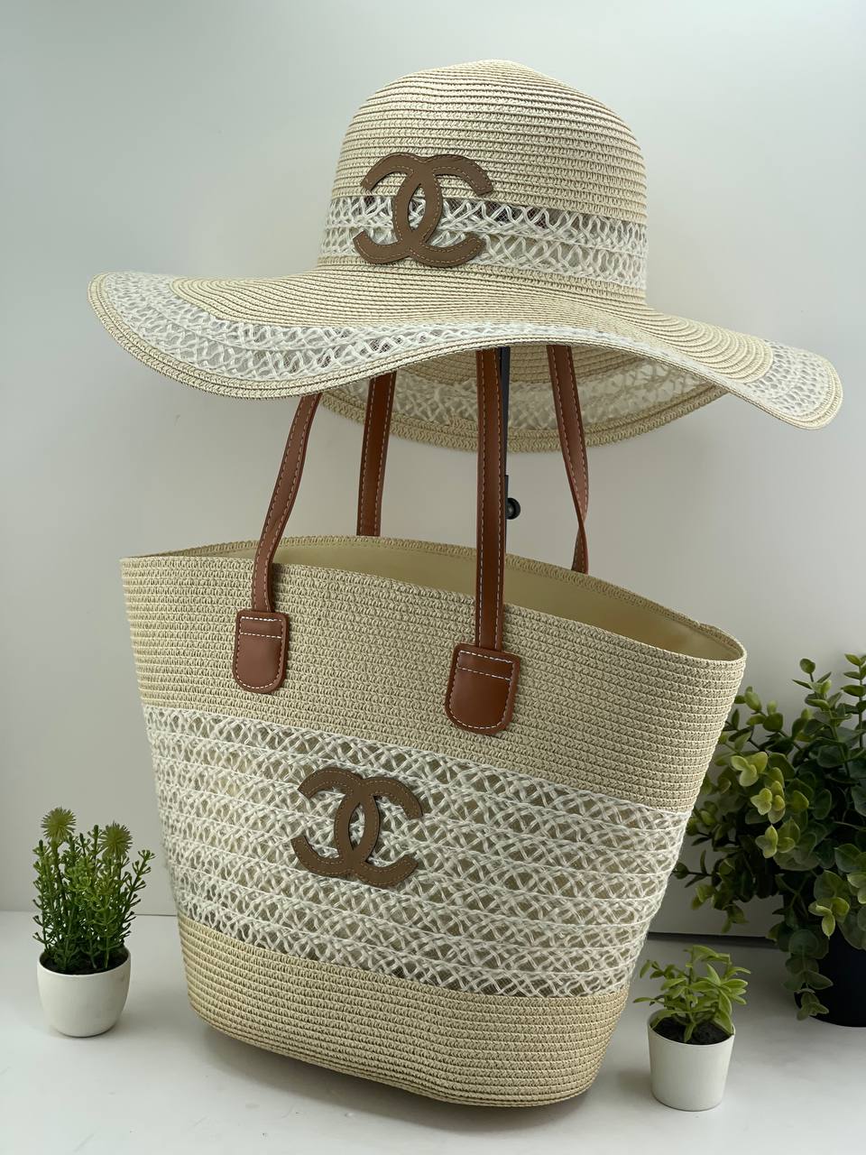 Chanel-Inspired Summer Straw Set