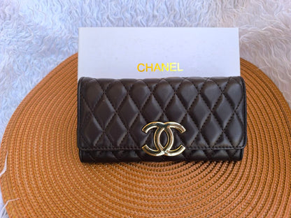 Classic Quilted Flap Wallet