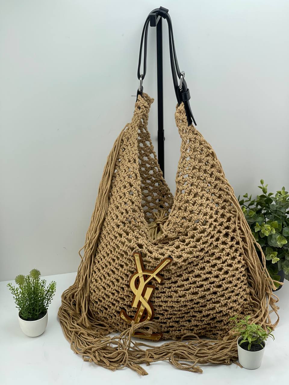 Ysl chic crochet hobo bag