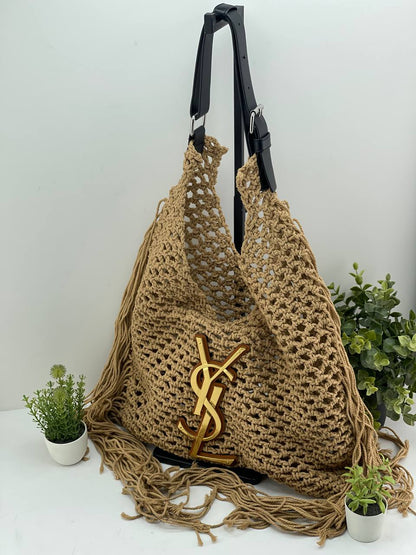 Ysl chic crochet hobo bag