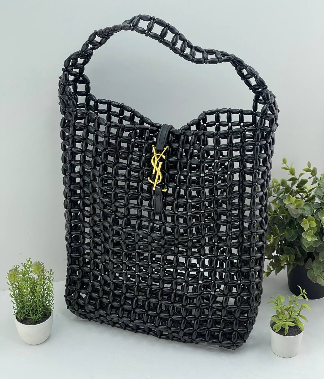 Ysl Luxury Beaded Hobo Bag Set