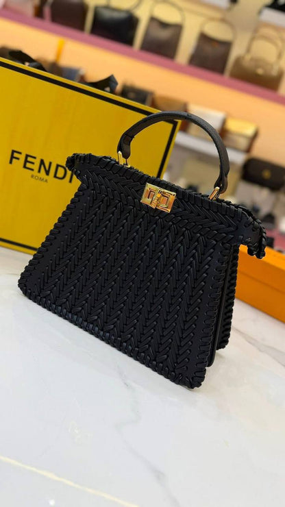 Fendi Peekaboo ISeeU Interlace Medium Bag