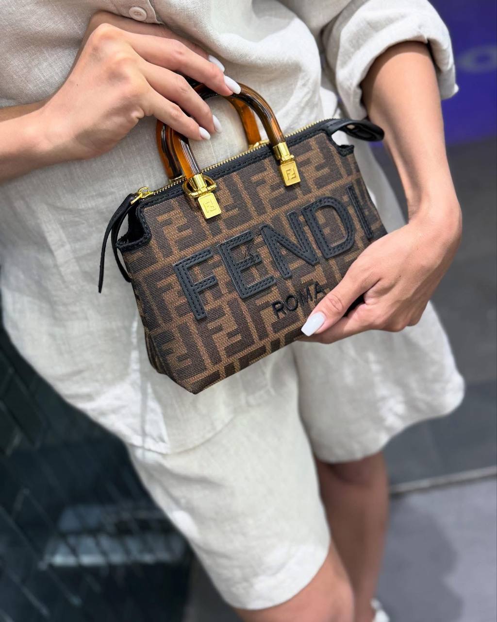 Fendi By The Way Mini (with Tortoiseshell/Plexiglass Handles)