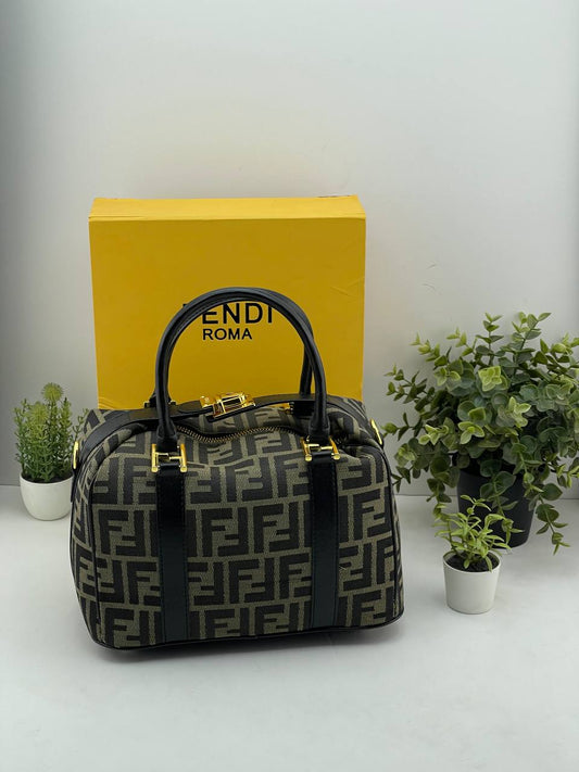 Fendi Boston Monogram Handbag