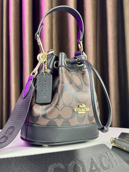 Coach Dempsey Drawstring Bucket Bag 15