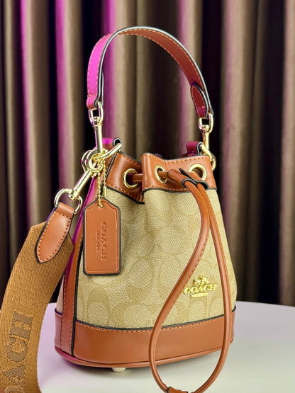 Coach Dempsey Drawstring Bucket Bag 15