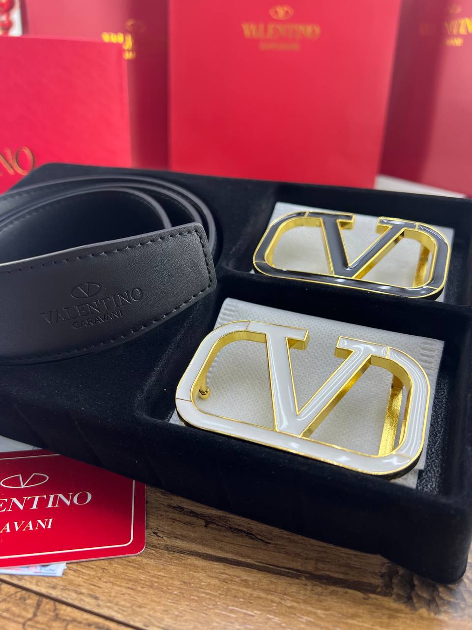 Valentino Garavani VLogo Signature Reversible Belt Gift Set