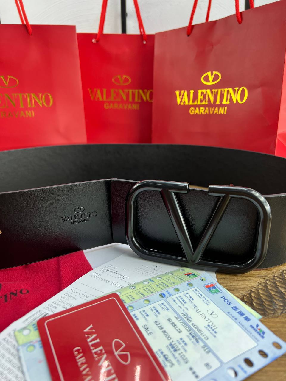 Valentino Garavani VLogo Signature Reversible Belt Set