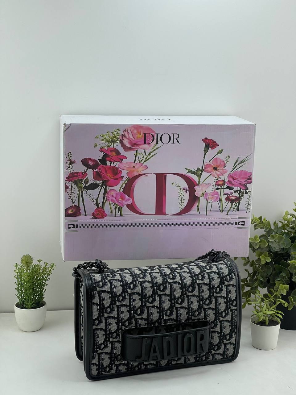 J'Adior Flap Bag with Chain
