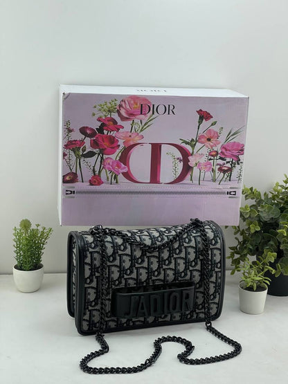 J'Adior Flap Bag with Chain