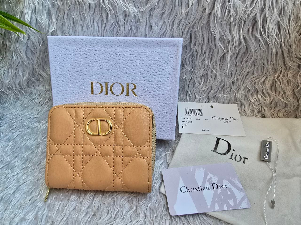 Christian Dior Caro Compact Zipped Wallet