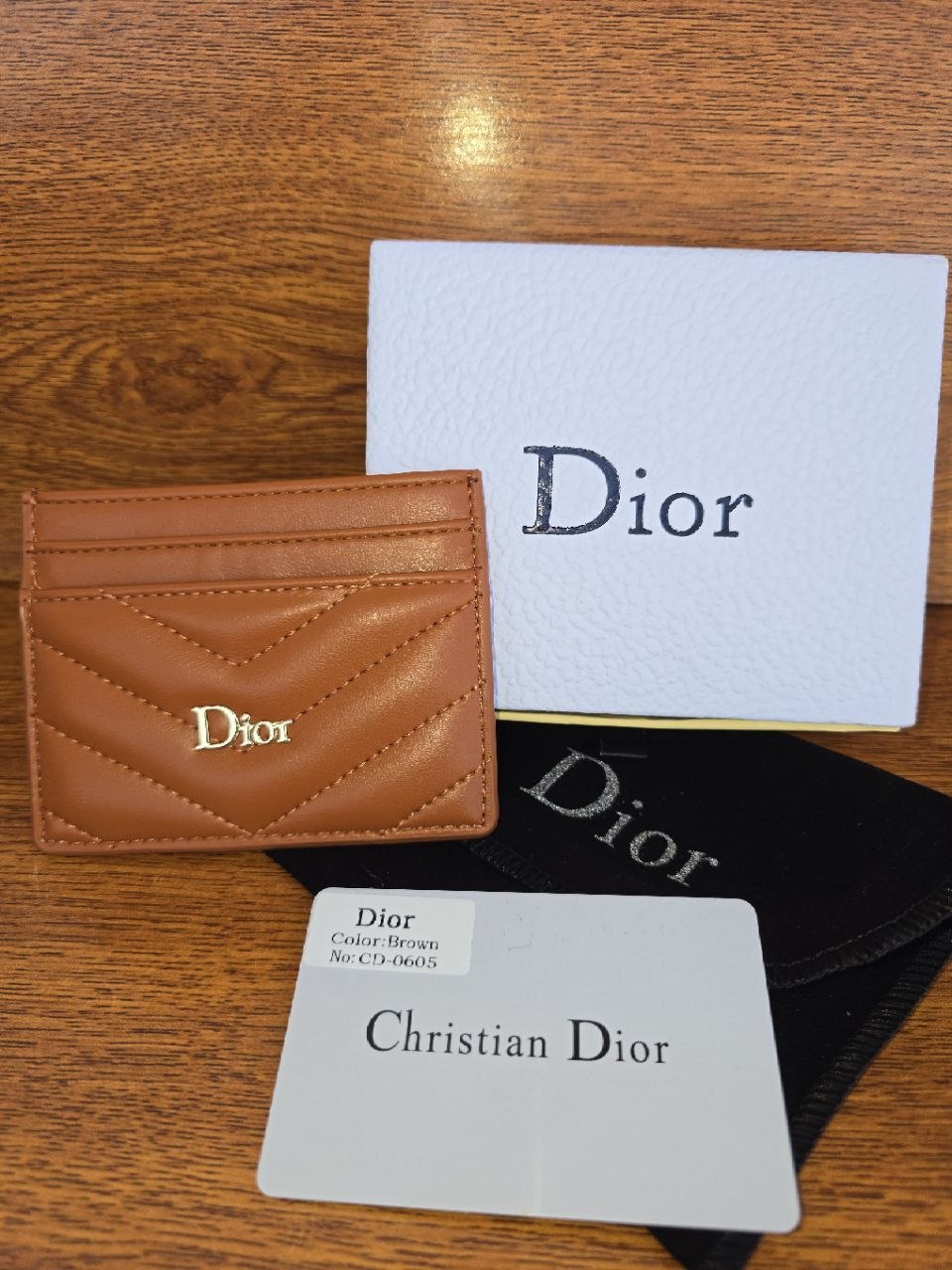 Dior Quilted Leather Cardholder