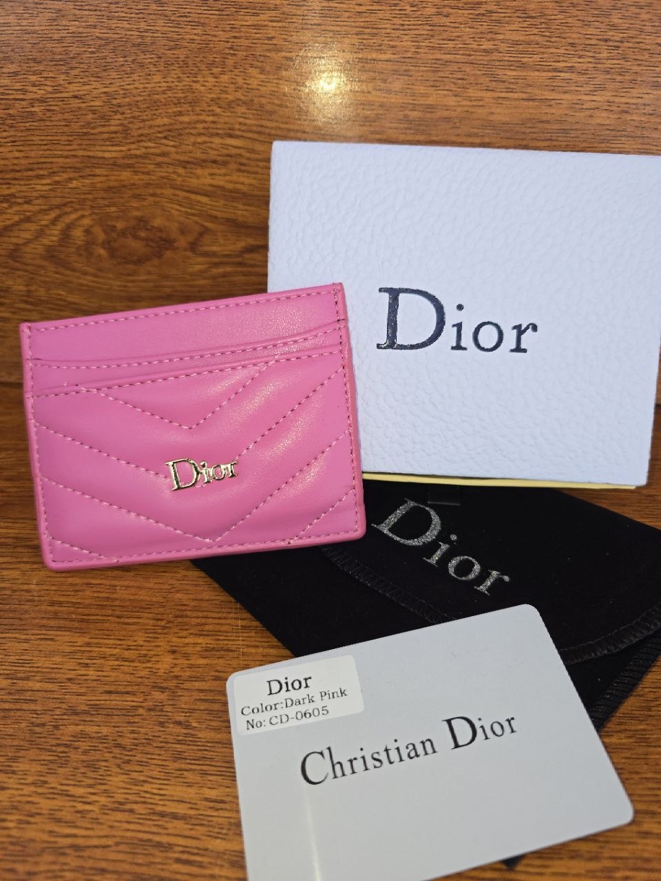 Dior Quilted Leather Cardholder