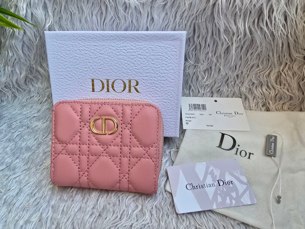 Christian Dior Caro Compact Zipped Wallet