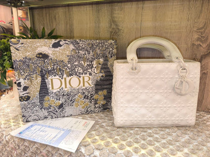 Lady Dior Bag (Cannage Motif & Diamond Sculpted Editions)
