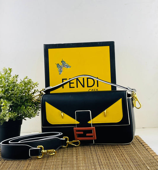 Fendi Baguette "Monster Eyes" Shoulder Bag