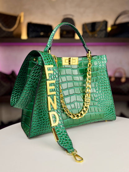 Fendi Peekaboo ISeeU (Croc-Embossed Edition)