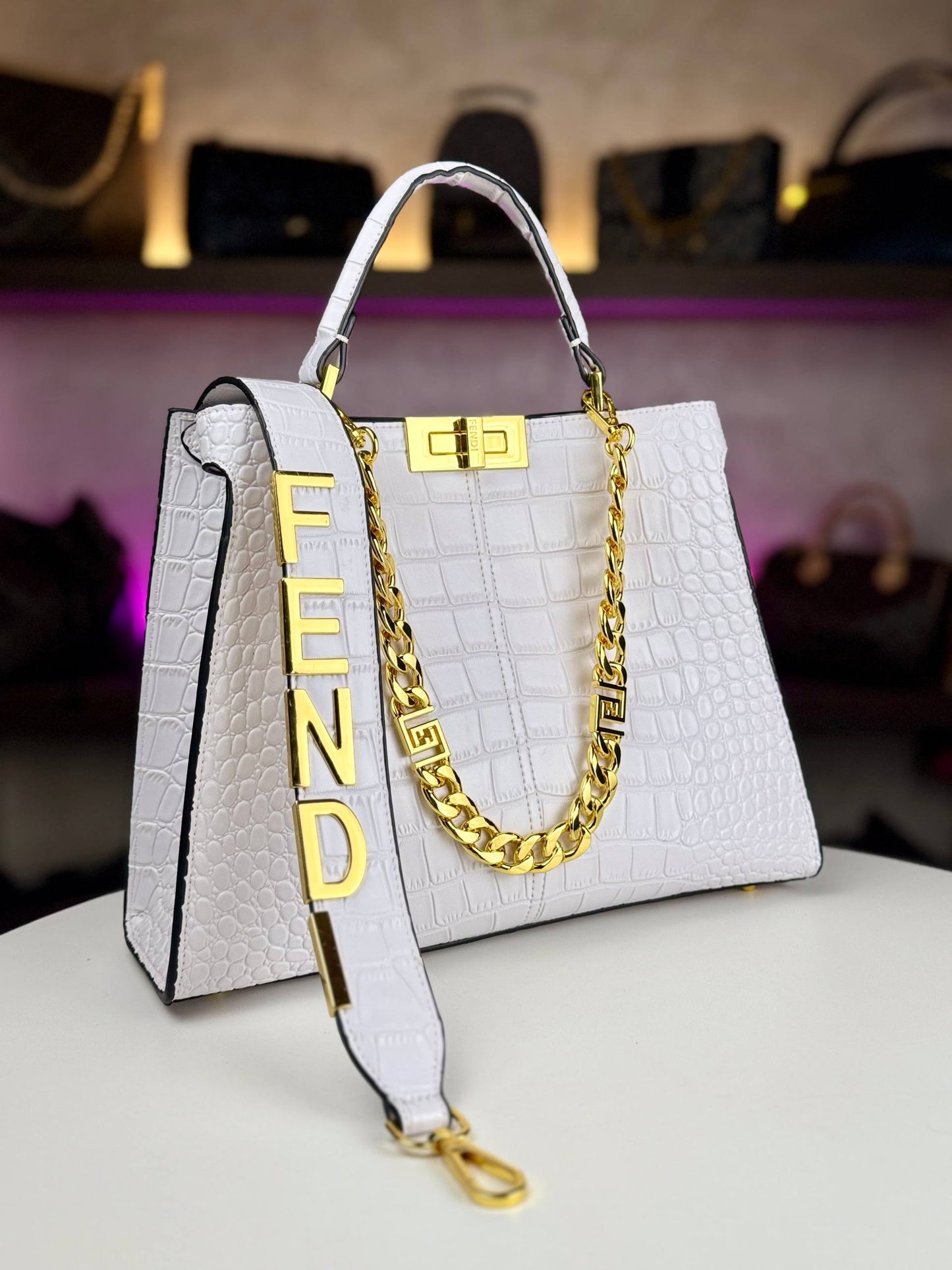 Fendi Peekaboo ISeeU (Croc-Embossed Edition)