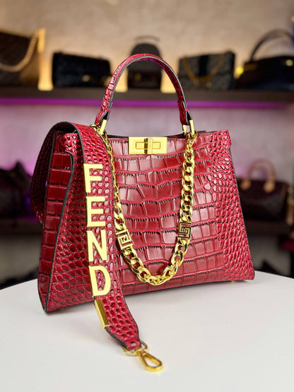 Fendi Peekaboo ISeeU (Croc-Embossed Edition)