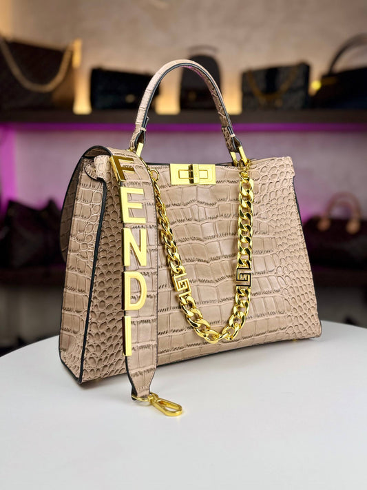 Fendi Peekaboo ISeeU (Croc-Embossed Edition)
