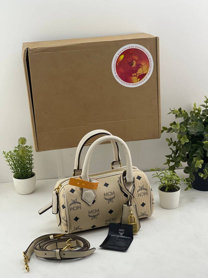 MCM Essential Visetos Boston Bag: Elevate Your Everyday Style